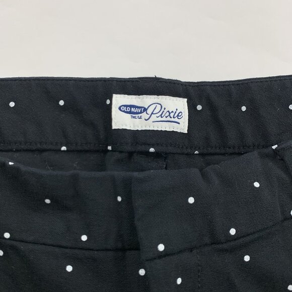 Old Navy Black Polka Dot Skinny Pixie Pant 14R - Picture 4 of 7